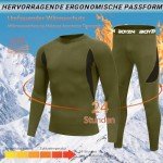 Boyzn Men's Winter Thermal Underwear Set - Army Green