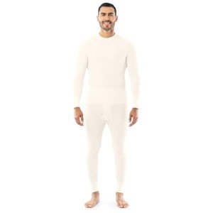 Men's Waffle Thermal Long Johns Set - Large