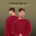 Men's Heavyweight Waffle Thermal Shirt - Burgundy 5X