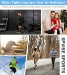 Men's Thermal Long Sleeve Compression Shirt - Wine Red