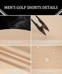 Men's 9" Inseam Flat Front Golf Shorts - Khaki