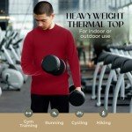 Men's Heavyweight Waffle Thermal Shirt - Burgundy 5X