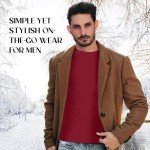 Men's Heavyweight Waffle Thermal Shirt - Burgundy 5X