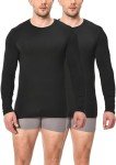 Comfortable Men's Thermal Long Sleeve Base Layer 2-Pack