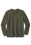 KingSize Men's Big & Tall Waffle Knit Henley Tee