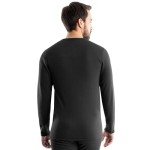 Realtree Men's Heavyweight Thermal Long Sleeve Shirt, Black