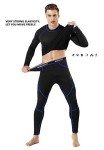 Men's Fleece-Lined Thermal Underwear Set, Black