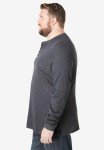 KingSize Men's Big & Tall Waffle Knit Henley Tee
