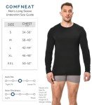Comfortable Men's Thermal Long Sleeve Base Layer 2-Pack