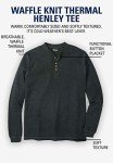 KingSize Men's Big & Tall Waffle Knit Henley Tee