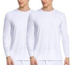 Nutria Men's Fleece-Lined Thermal Crew Tops - 2-Pack
