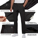 Men's Lightweight Stretch Golf Pants - Black