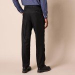 Men's Classic-Fit Expandable-Waist Dress Pants, Black