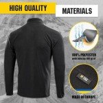 M-Tac Delta Thermal Fleece Compression Top - Black