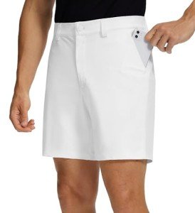 Willit Men's 7" Quick-Dry Golf Shorts - White