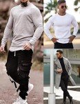 Ekouaer Men's Thermal Crew Neck Long Sleeve Top