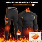 Men's Fleece Lined Thermal Underwear Set