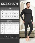 Men's Thermal Long Johns Underwear Set - Black