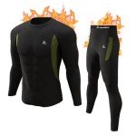 Men's Fleece Lined Thermal Long Johns Set