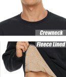 TACVASEN Men's Warm Fleece Lined Crewneck Sweatshirt