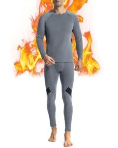 Runhit Men's Lightweight Fleece Lined Thermal Set
