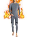 Runhit Men's Lightweight Fleece Lined Thermal Set