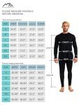 Men's Merino Wool Thermal Baselayer Set in Black