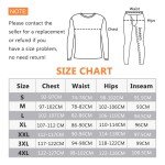 Men's Fleece Lined Thermal Underwear Set - Black