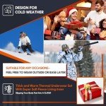 Men's Fleece Lined Thermal Long Johns Set