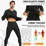 Men's Fleece Lined Thermal Long Johns Set