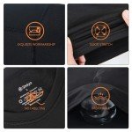 Men's Fleece Lined Thermal Underwear Set - Black