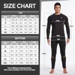 Men's Fleece Thermal Underwear Set - Black X-Large