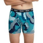 Hanes Men's Boxer Briefs, Pack of 4 - Gray/Black