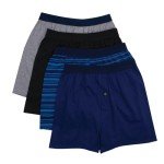 Hanes Men’s ComfortSoft Knit Boxers - 4 Pack