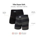 SAXX Men's Vibe Soft Boxer Briefs 2-Pack