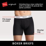 Hanes Men's Boxer Briefs, Pack of 4 - Gray/Black
