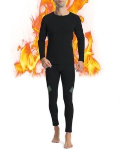 Men's Thermal Underwear Set: Lightweight Long Johns
