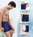 David Archy Men's Soft Bamboo Rayon Boxer Briefs 4-Pack