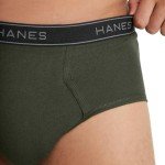 Hanes Men's 6-Pack Mid-Rise Briefs - White/Black