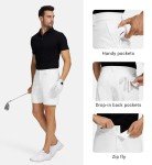 Willit Men's 7" Quick-Dry Golf Shorts - White