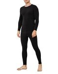 Men’s Ultra Warm Thermal Underwear Set - Black