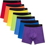 INNERSY Men's Stretchy Cotton Boxer Briefs Multipack