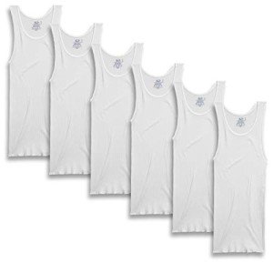 Fruit of the Loom Men's Cotton Undershirts - 6 Pack