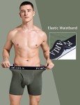 POKARLA Men's Soft Cotton Stretch Boxer Briefs Pack