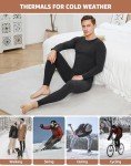 Men’s Ultra Warm Thermal Underwear Set - Black