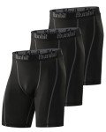 Runhit Men's 3-Pack Compression Yoga Shorts