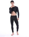Men's Thermal Underwear - 2 Pack Black Long Johns