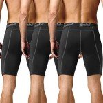 Runhit Men's 3-Pack Compression Yoga Shorts