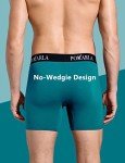 POKARLA Men's Soft Cotton Stretch Boxer Briefs Pack