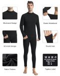 Men's Thermal Underwear Set - Fleece Lined Long Johns
